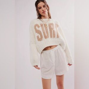 Gogo surf pull-over crop sweater